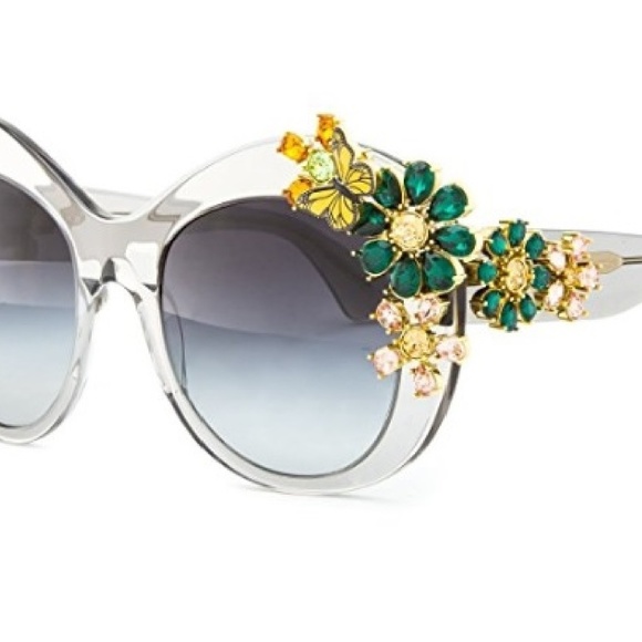 New Dolce&Gabbana Crystal Flower Glasses - Picture 3 of 7